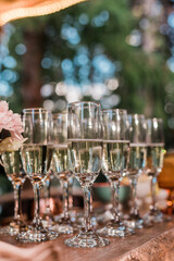 glasses of champagne