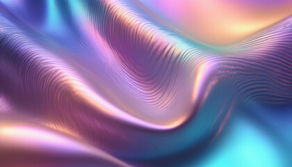 Vibrant and mesmerizing abstract holographic wave pattern