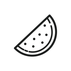 Watermelon slice icon. Illustrations vector.