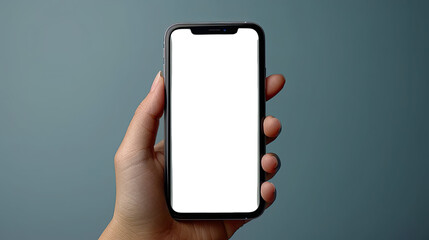Person Holding Cell Phone With  transparent  Screen