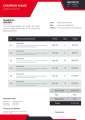 Minimal Corporate Business Invoice design template vector illustration bill form price invoice. Creative invoice template vector. business stationery design payment agreement design template