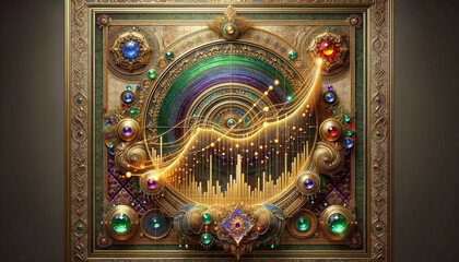 Golden Linear Regression: Maximalist Feast of Textures, Patterns, and Data