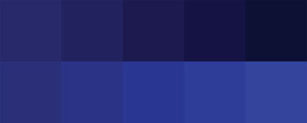 Blue color palette vector illustration