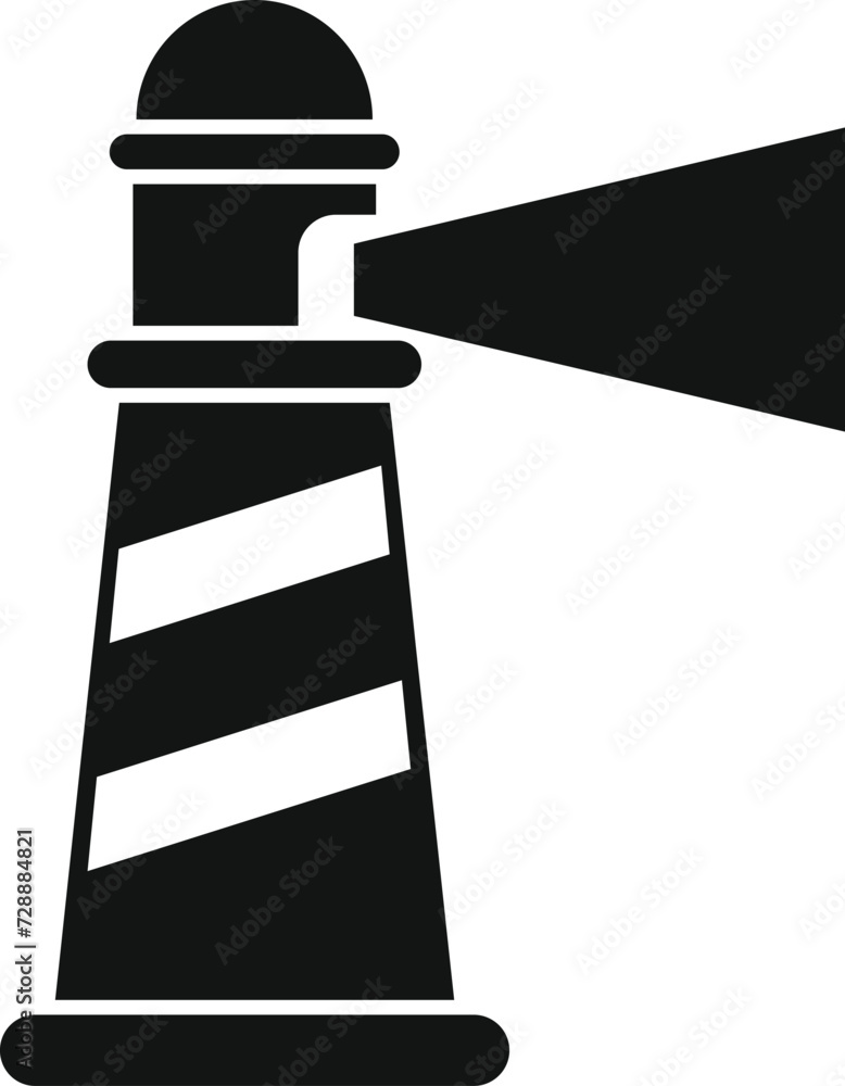 Aufkleber business lighthouse icon simple vector. control review research. data problem