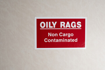 non cargo contaminated specific pollution prevention sticker idea for garbage management