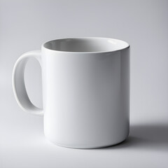white cup isolated on white