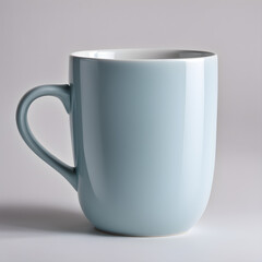 white cup isolated on white