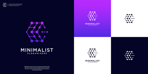 Letter C Tech logo design inspiration.