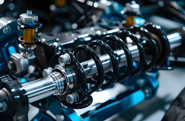 Precision Engineered Automotive Camshaft Assembly Close-Up