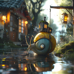 Enchanted Evening at the Snail Lantern Festival