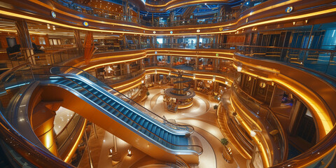 Cruise ship interior