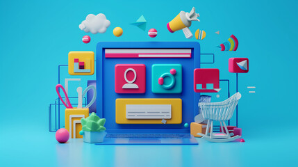 Digital Workspace: Analytics and 3D Social Media