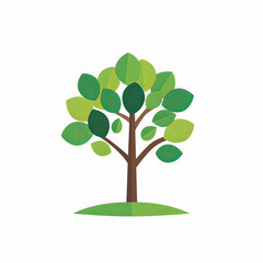 Isolated tree icon on a white background