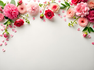 beautiful floral background, valentines day, women's day, mothers day, weddings