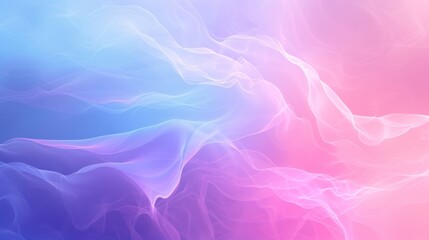 Fototapeta premium Ethereal Gradient Abstract Background Wallaper: Harmonious Blend of Pink and Blue Hues in Fluid Motion
