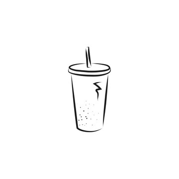 Juice cup vector design