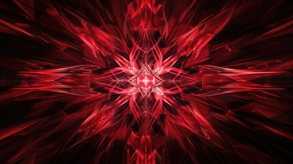 Abstract red symmetrical background, symmetry backdrop