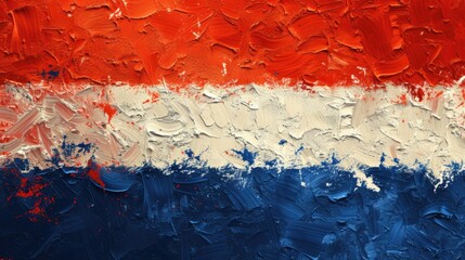 Stylised vintage flag of Netherlands, Holland national symbol