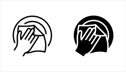 Cleaning dishes line icon set. Dishwasher sign. Clean tableware sign. vector illustration on white background