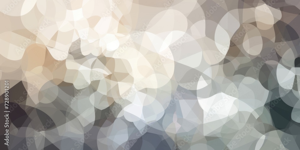 Aufkleber gray-white-beige abstract background in the style of low-poly graphics. ai generative.