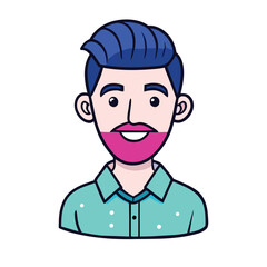 Face Avatar Vector Icon Illustration