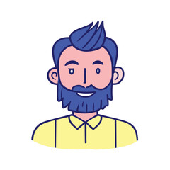 Obraz premium Face Avatar Vector Icon Illustration