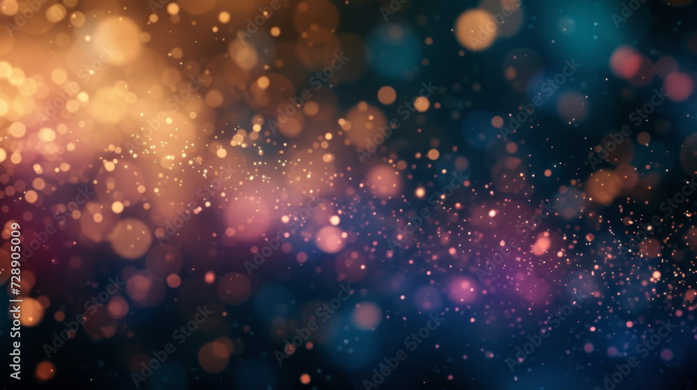 Poster a cosmic wonderland where tiny fragments of matter glide seamlessly through the empty void creating 