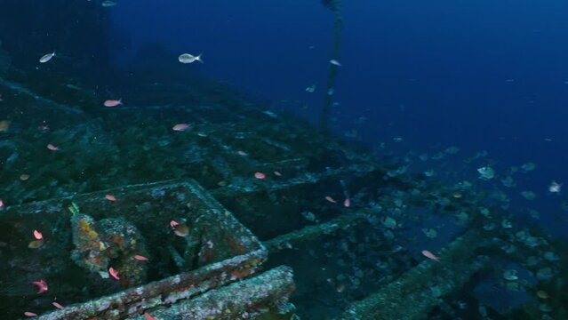 Wreck of the Donator on the Mediterranean Coast of France