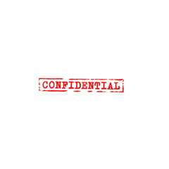 confidentail worn rubber stamp