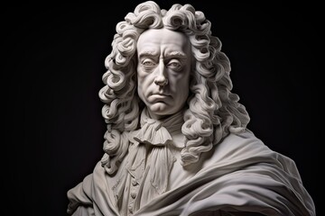 Alexander Pope marble statue.