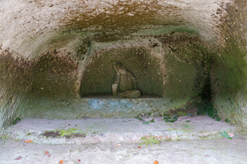 Kannon Statue at Nagaoka Hyakuana Burial Mound, Nagaoka, Utsunomiya, Tochigi, Japan