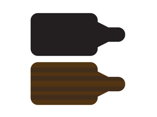 illustration of a flat cutting board