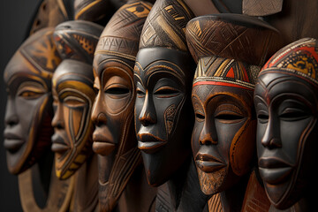 Traditional African Tribal Masks Collection