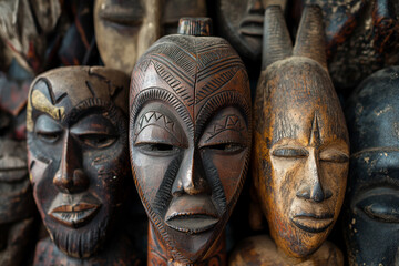 Traditional African Tribal Masks Collection