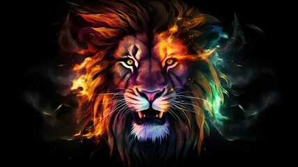 Lion illustration vector for mascot