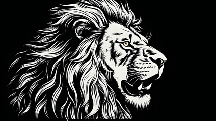 Fototapeta premium Lion illustration vector for mascot