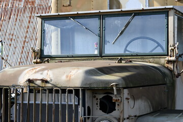 M365A2 military truck, Hawaiian bobble-head on dash.