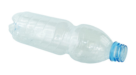 trash of water bottle isolated