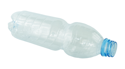 trash of water bottle isolated