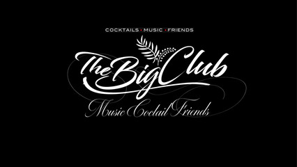 Texto de un bar en forma de imagotipo Big Club