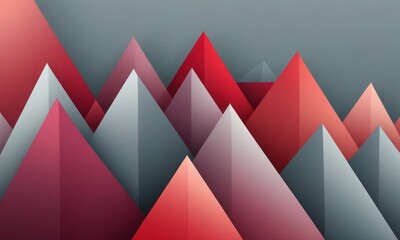 Buttress Shapes in Gray Crimson