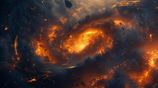 With each whirl and spin the Particle Tornado grew in intensity its powerful force wreaking havoc and destruction making it one of the most feared natural occurrences in the