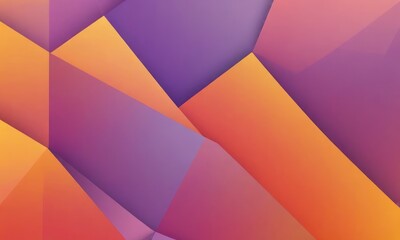Geometric Shapes in Orange Lavender