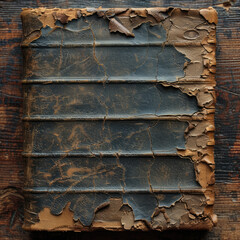 Time-Worn Elegance: Old Leather Book Cover Texture