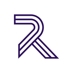 Monogram R design vector logo. Monogram initial letter mark R logo design. Monogram design vector logo. Monogram initial letter mark R logo design. Simple R monogram. Monogram R design logo 