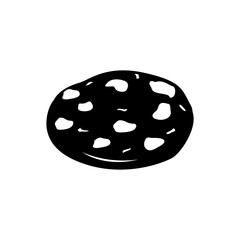 biscuit cookie icon. vector eps 10