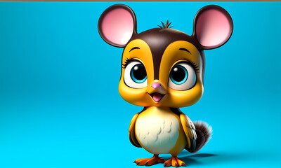 Cartoon 3d character, wallpaper for kids , cute cartoon character background