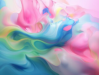 abstract background with colored spots of paint in the form of waves