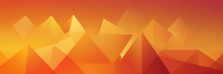 Pyramidal Shapes in Orange and Gold - obrazy, fototapety, plakaty