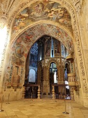 Obraz premium convent of christ Tomar mural paintings interior world heritage
